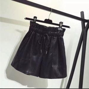 Vegan Leather Shorts